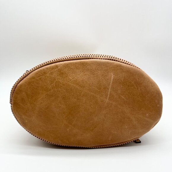 She + Lo Tan Perforated Drawstring Hobo Bag - Picture 5 of 10